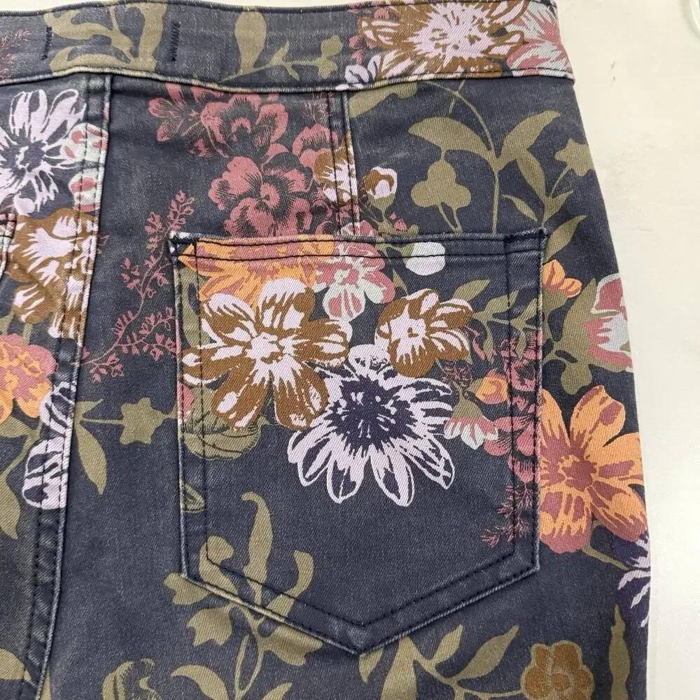 Free People Floral Flare Jeans - Multicolor - Picture 5 of 13